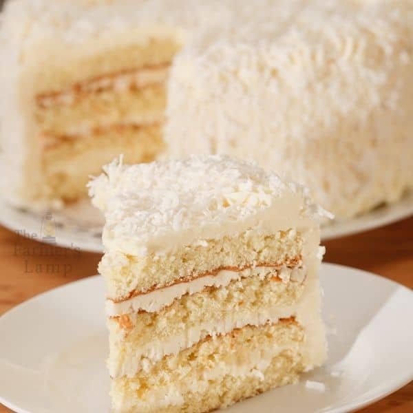 Old-Fashioned Layered Coconut Cake
