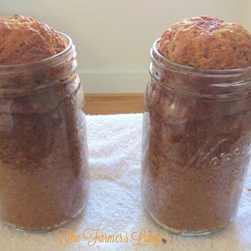 zucchini bread baked in jars