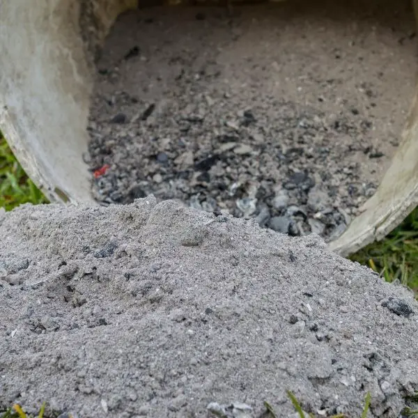 wood ash to add calcium to soil